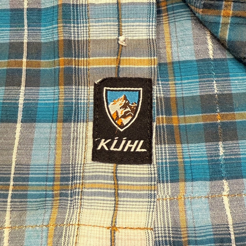 Kuhl plaid short sleeve shirt Mens Medium - Picture 7 of 11